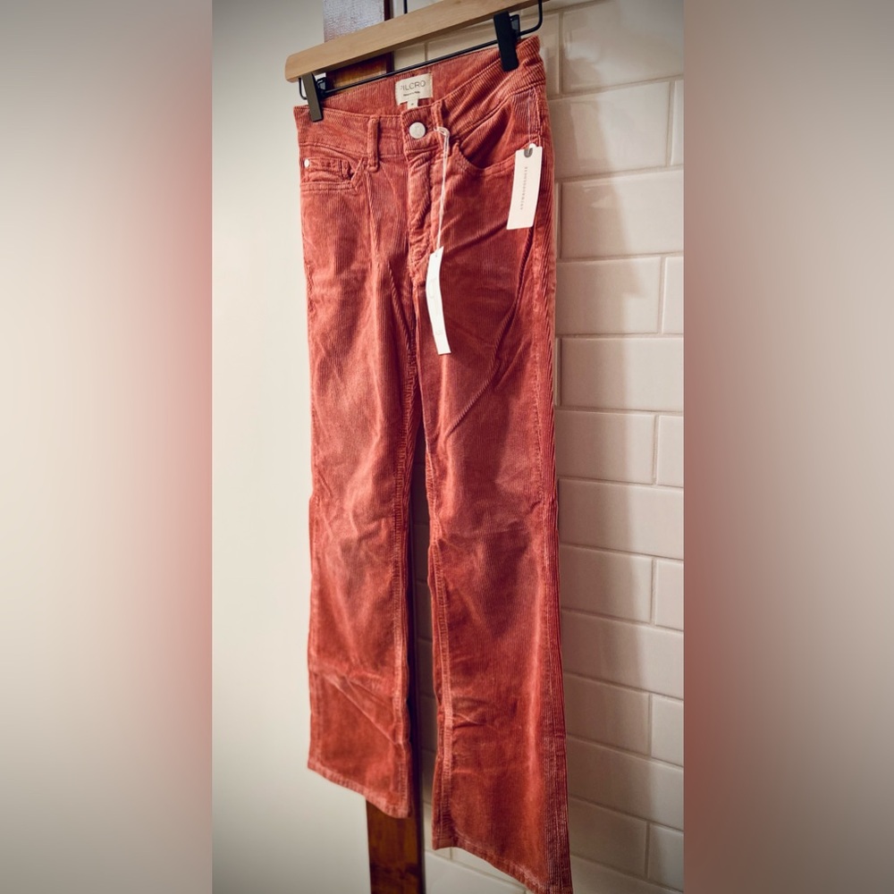 Anthropologie The Yaya Mid-Rise Corduroy Crop Flare | Pilcro